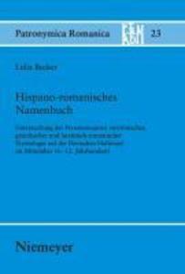 Hispano-romanisches Namenbuch - Lidia Becker