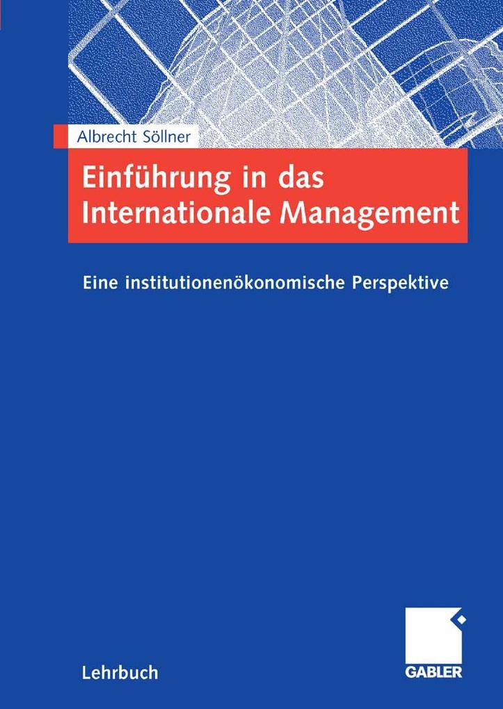 Gabler Verlag Einführung In Das Internationale Management