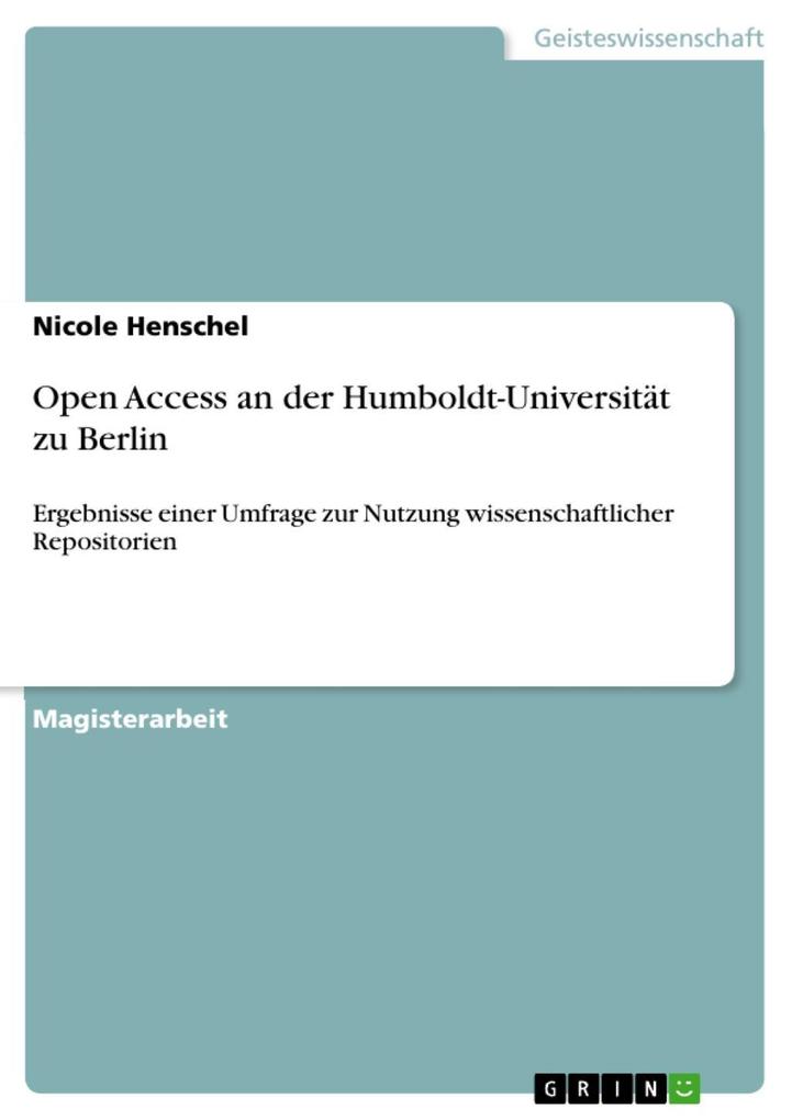 Open Access an der Humboldt-Universität zu Berlin - Nicole Henschel