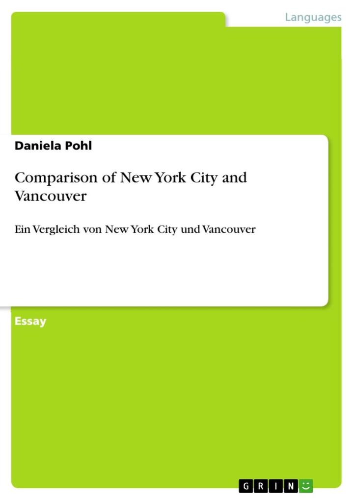 Comparison of New York City and Vancouver