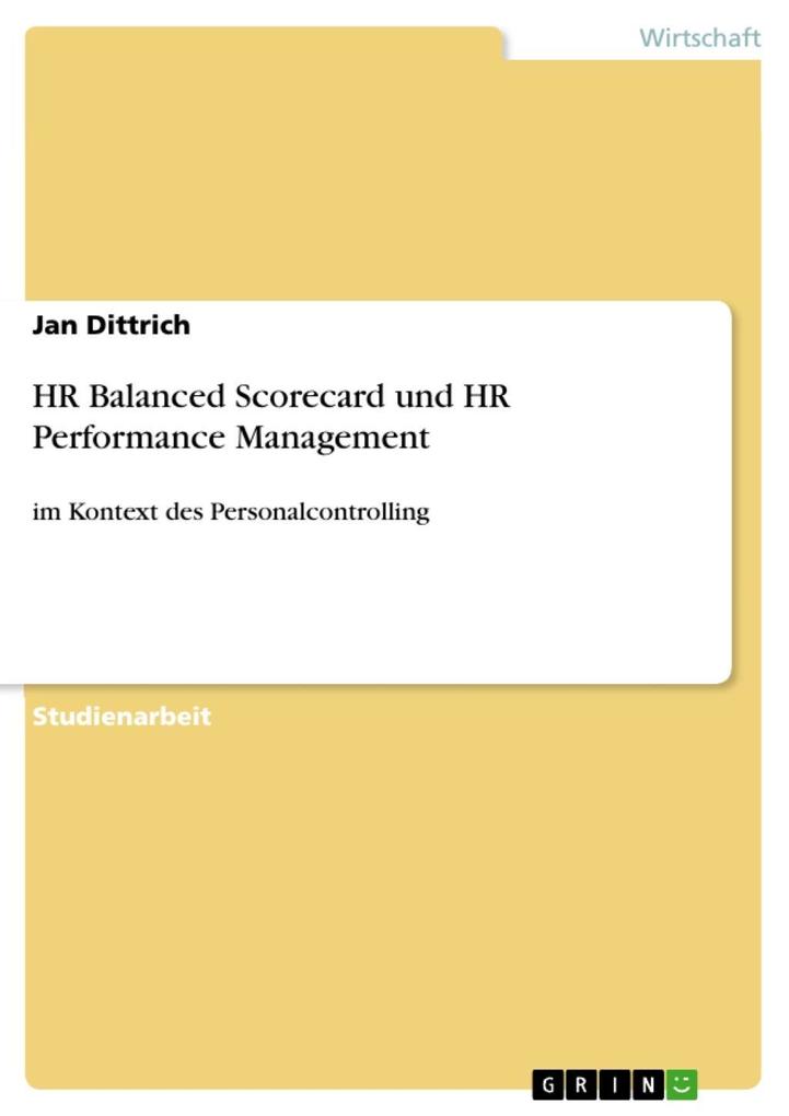 HR Balanced Scorecard und HR Performance Management