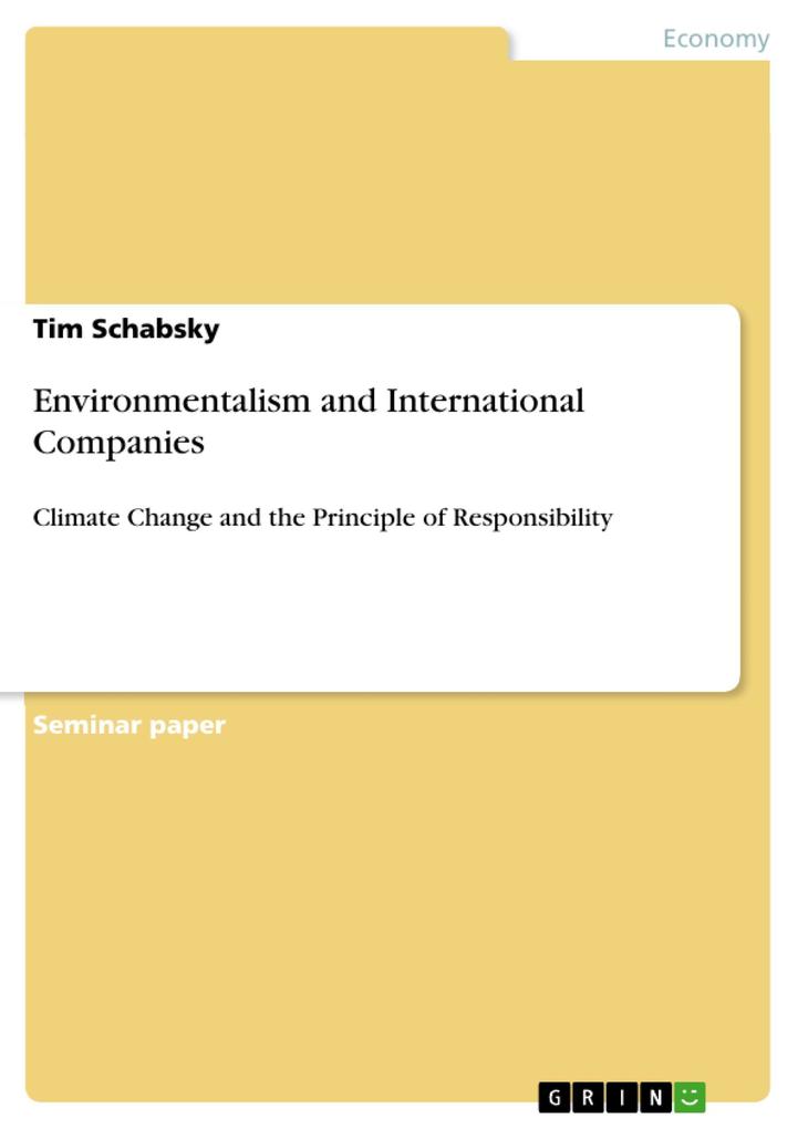 Environmentalism and International Companies