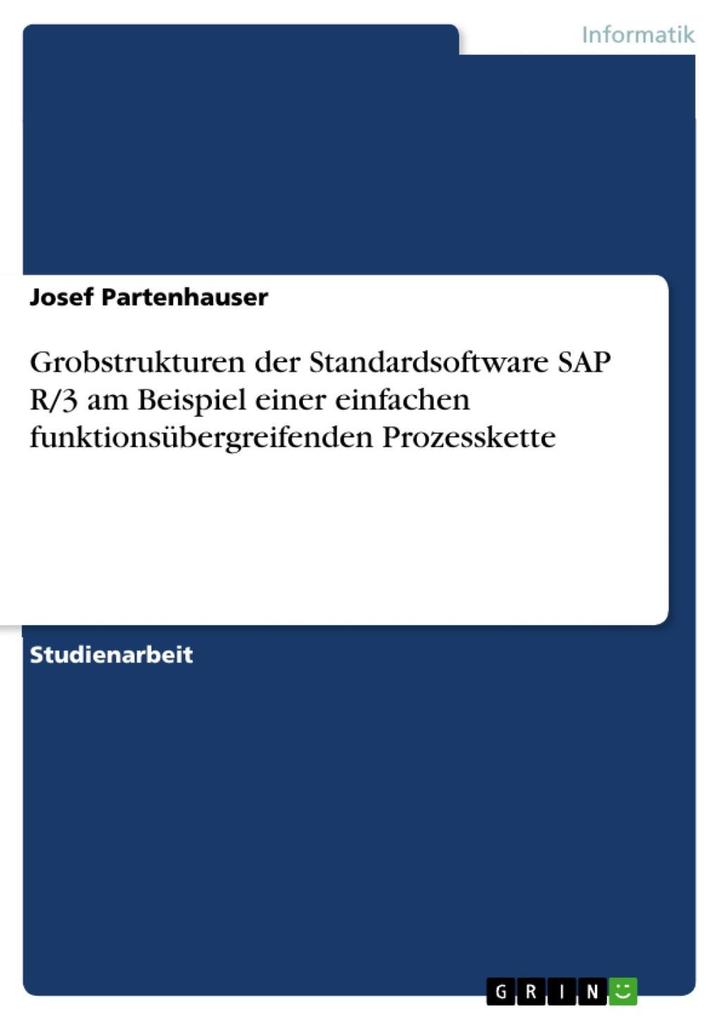 Grobstrukturen der Standardsoftware SAP R/3 am Beispiel einer einfachen funktionsübergreifenden Prozesskette