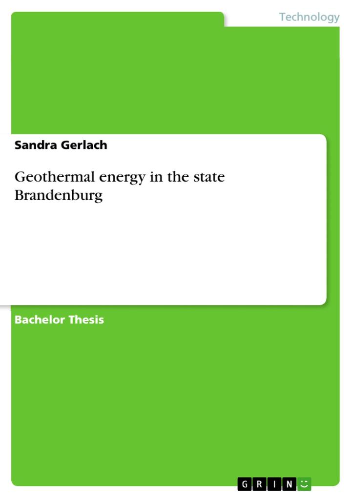 Geothermal energy in the state Brandenburg als eBook Download von Sandra Gerlach - Sandra Gerlach