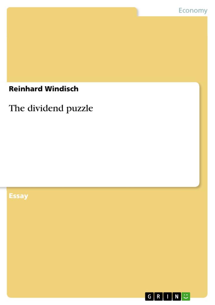 The dividend puzzle