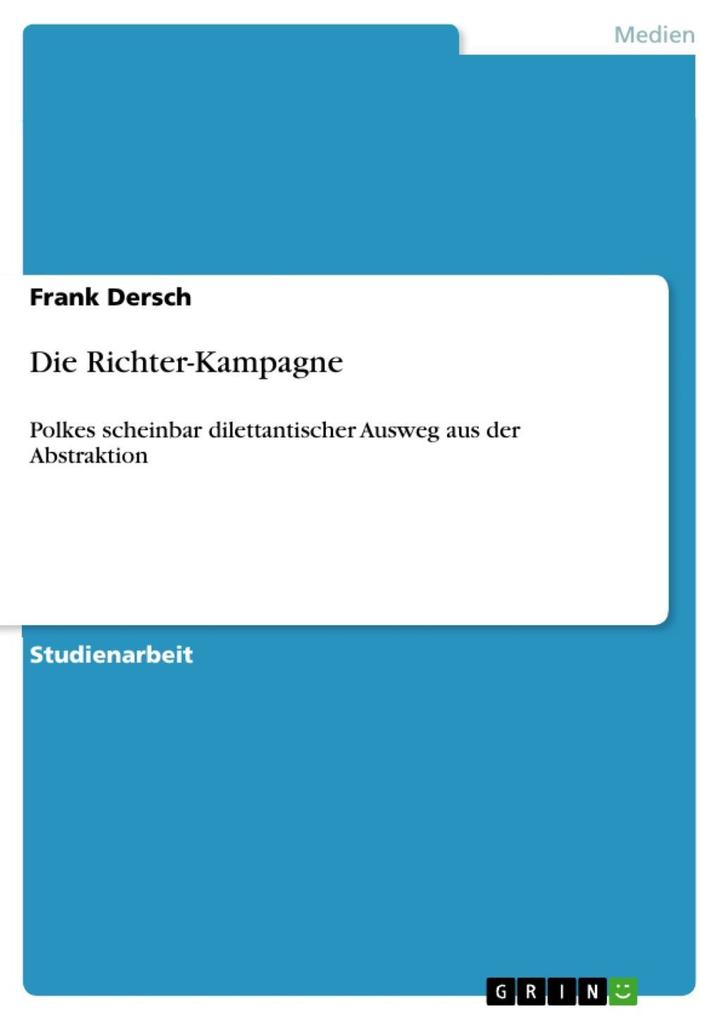 Die Richter-Kampagne - Frank Dersch