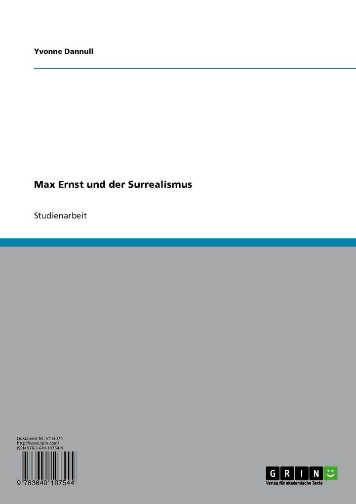 Max Ernst und der Surrealismus als eBook Download von Yvonne Dannull - Yvonne Dannull
