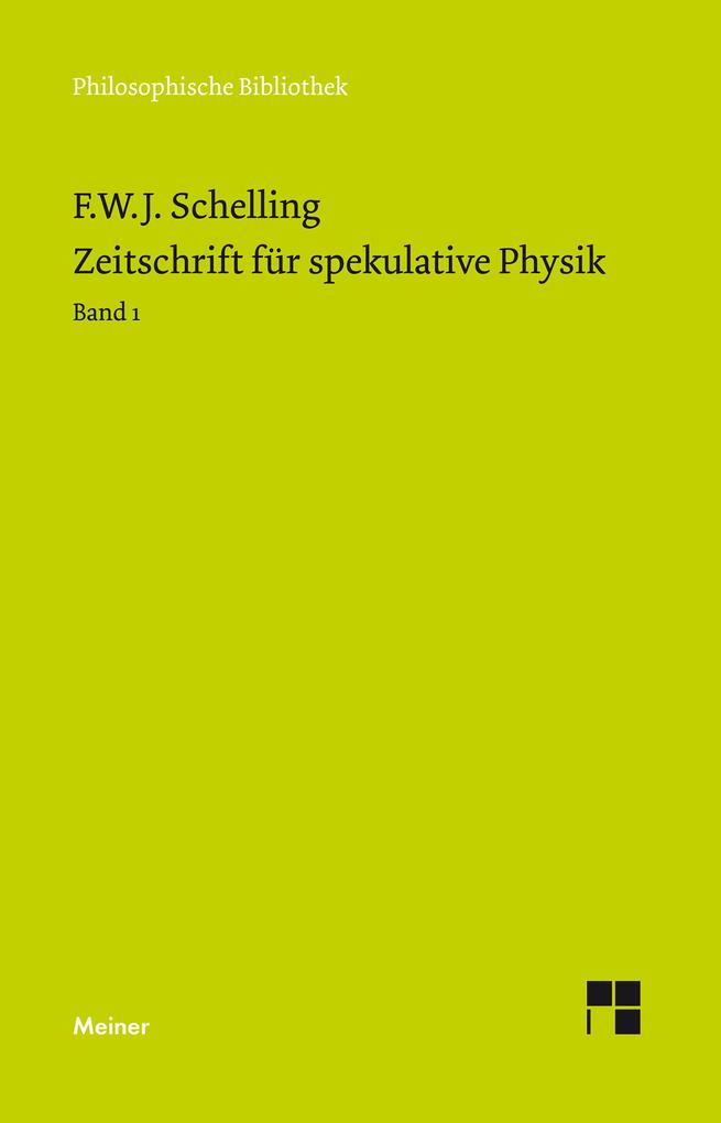 Zeitschrift für spekulative Physik Teilband 1