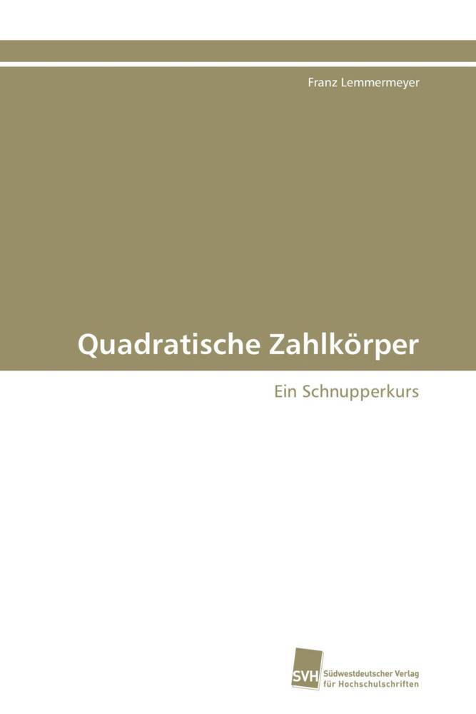 Quadratische Zahlkörper