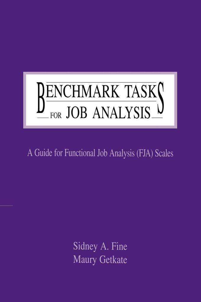 Benchmark Tasks for Job Analysis