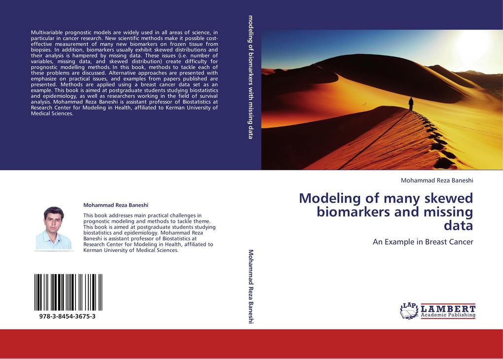 Modeling of many skewed biomarkers and missing data