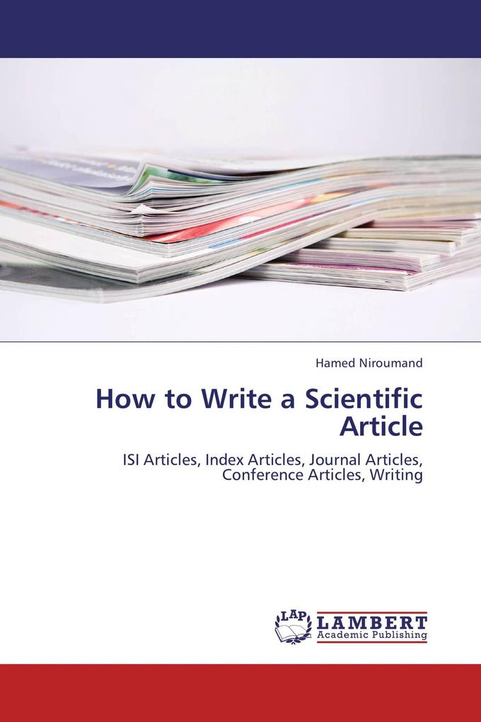 How to Write a Scientific Article