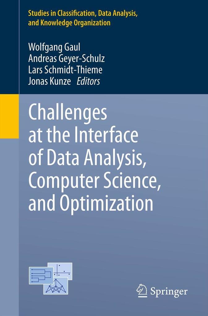Challenges at the Interface of Data Analysis Computer Science and Optimization