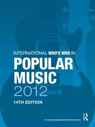 International Who‘s Who in Popular Music 2012