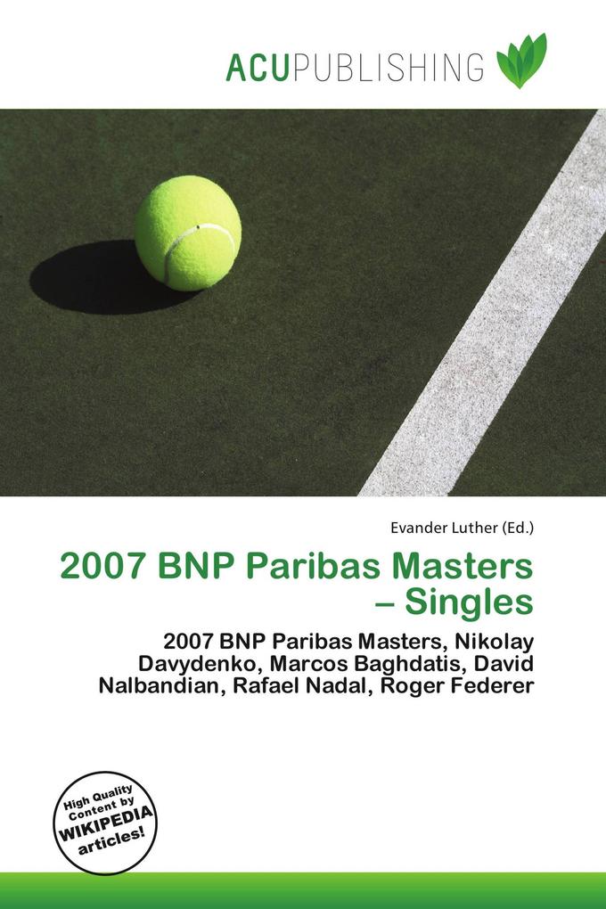 2007 BNP Paribas Masters - Singles
