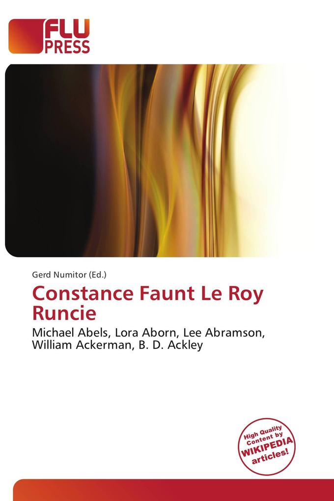 Constance Faunt Le Roy Runcie