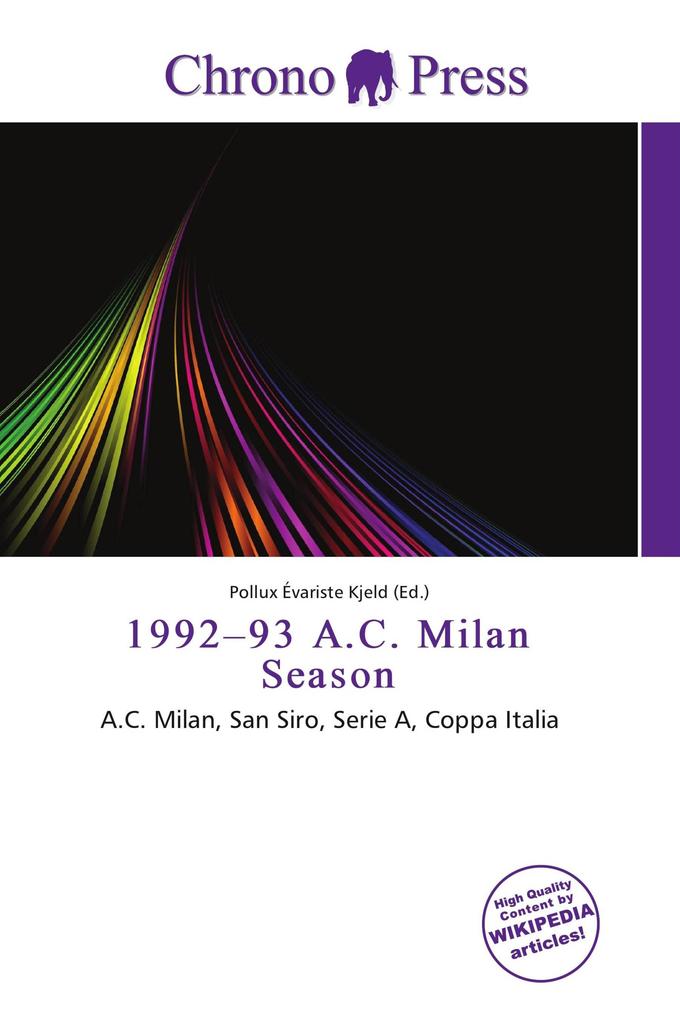 1992-93 A.C. Milan Season