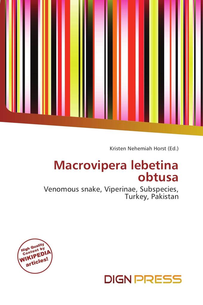 Macrovipera lebetina obtusa