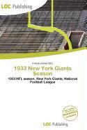 1933 New York Giants Season