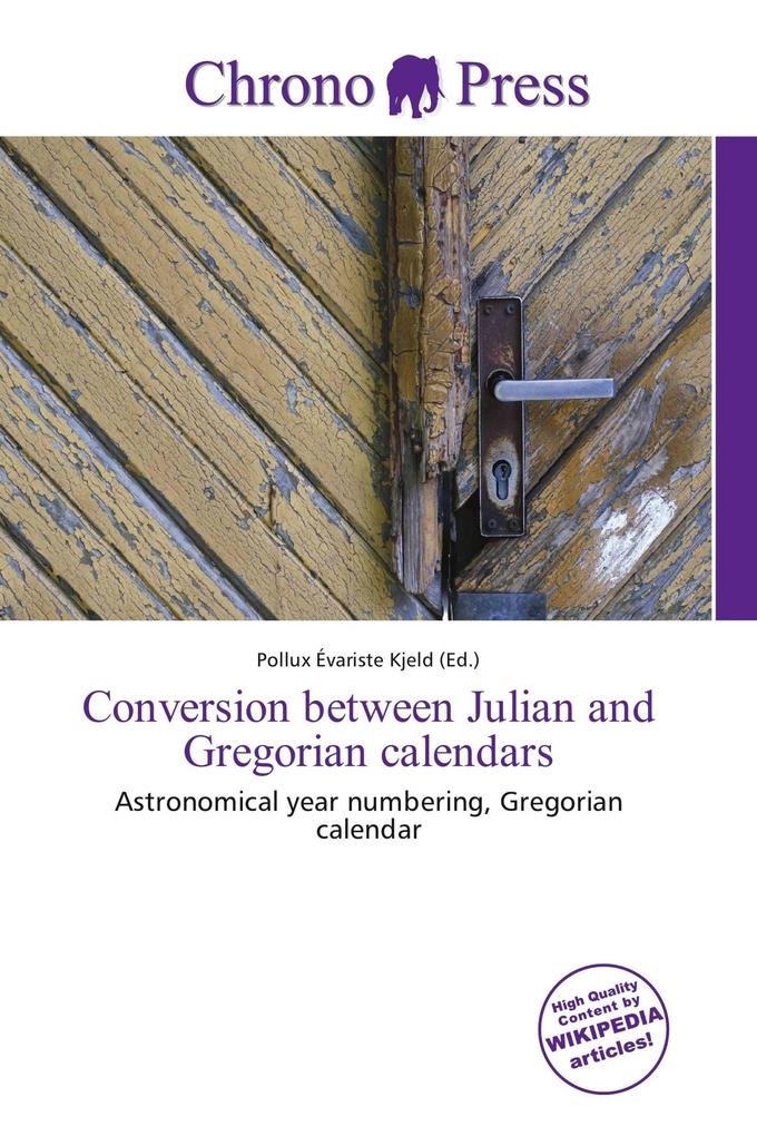 Conversion between Julian and Gregorian calendars