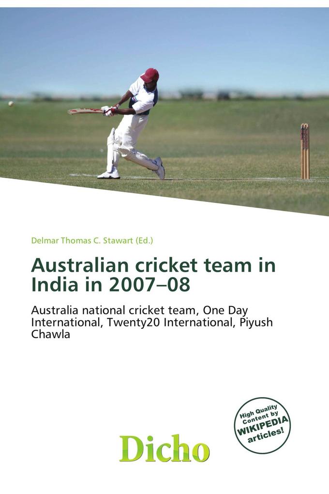 Australian cricket team in India in 2007-08