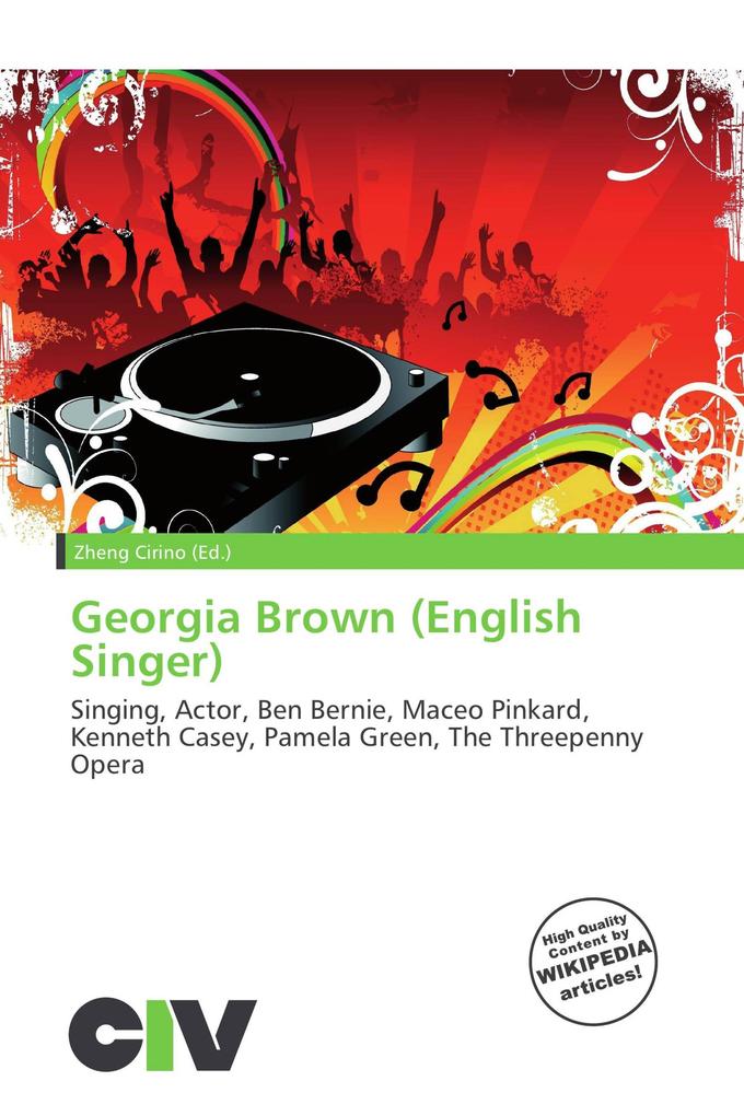 Georgia Brown (English Singer)