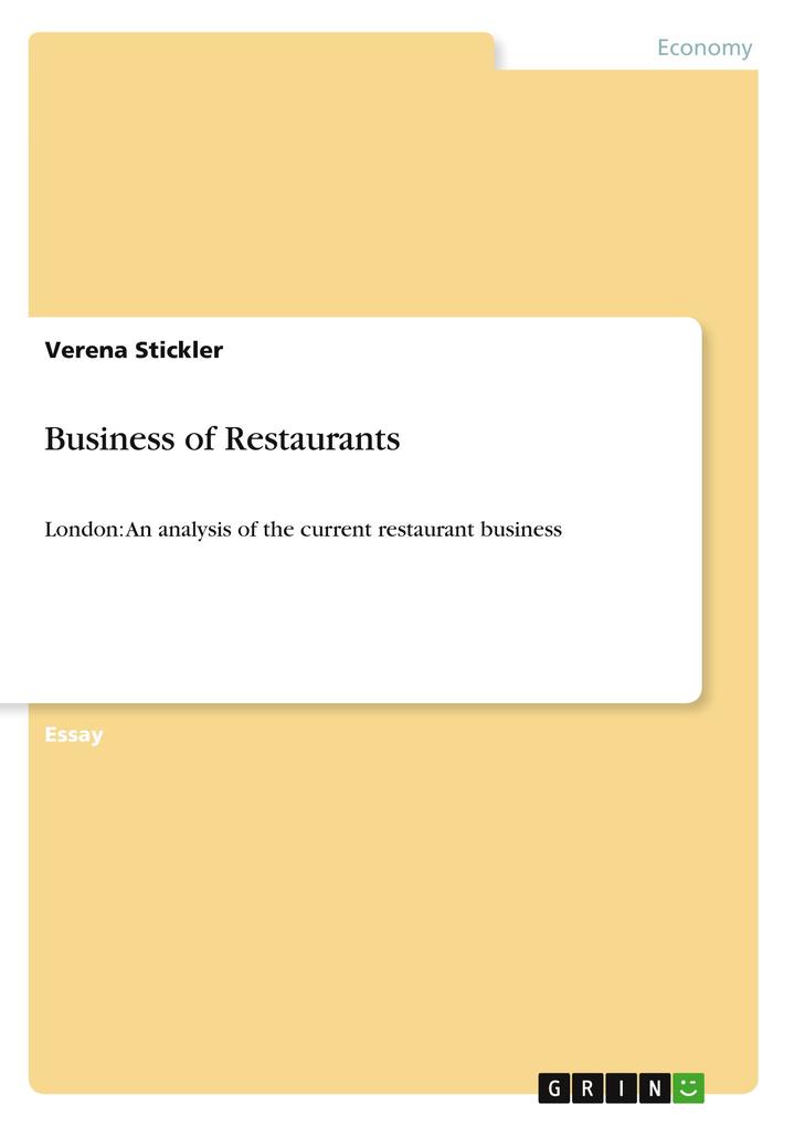 Business of Restaurants - Verena Stickler