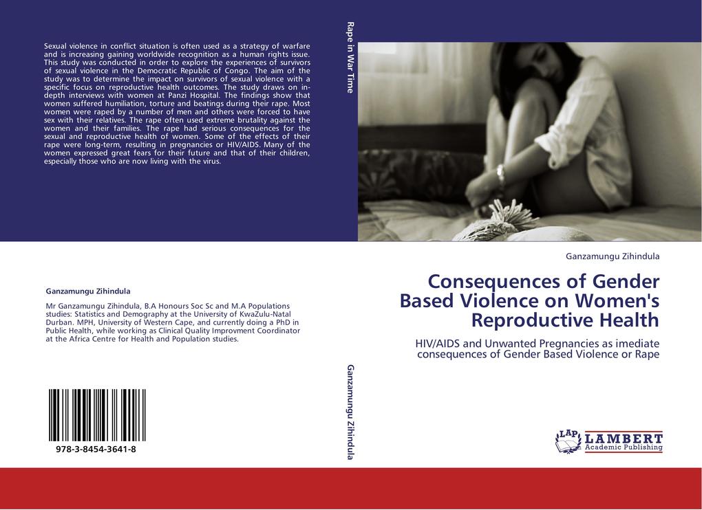 Consequences of Gender Based Violence on Women´s Reproductive Health als Buch von Ganzamungu Zihindula - Ganzamungu Zihindula