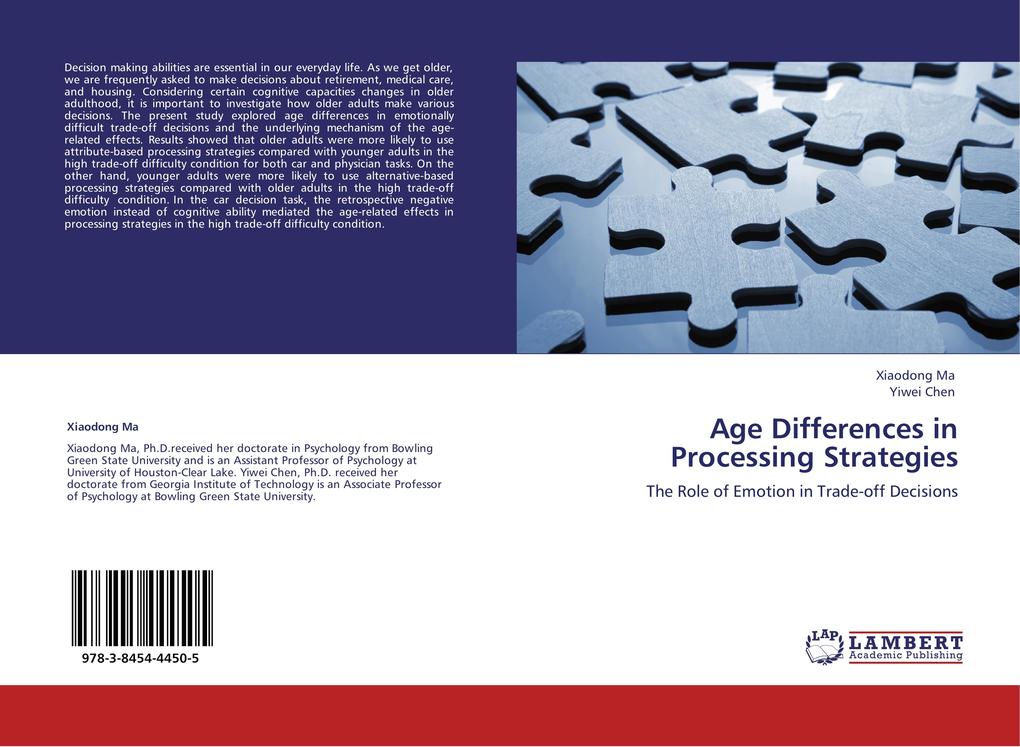 Age Differences in Processing Strategies