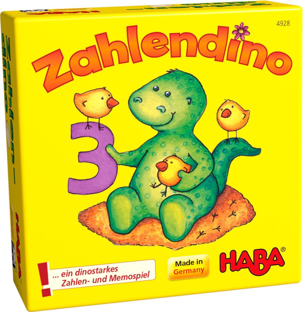 Image of HABA 4928 Zahlendino (Zahlen- und Memospiel)