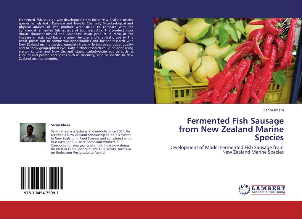 Fermented Fish Sausage from New Zealand Marine Species