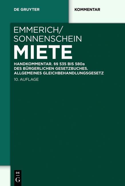 Miete - Volker Emmerich/ Jürgen Sonnenschein