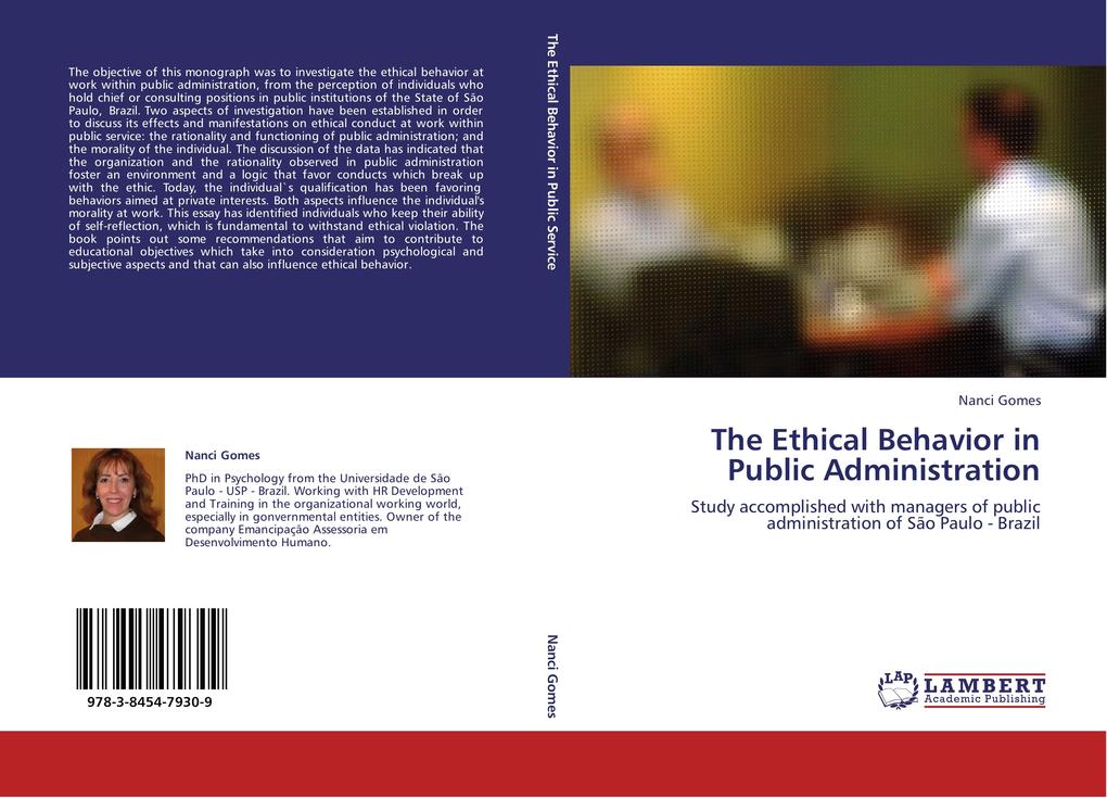 The Ethical Behavior in Public Administration