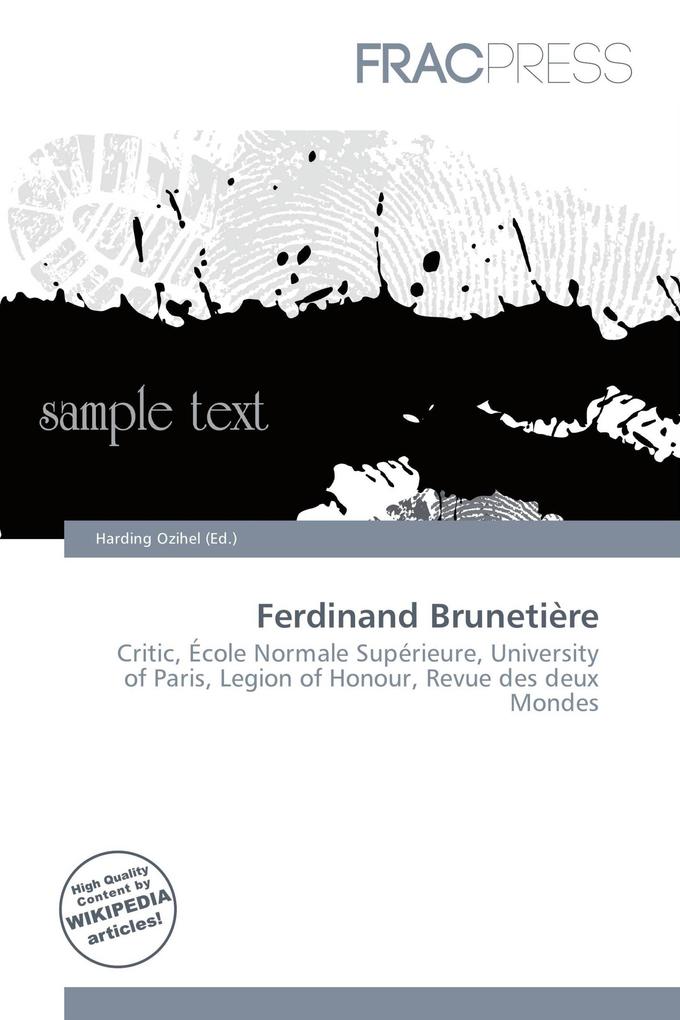 Ferdinand Brunetière