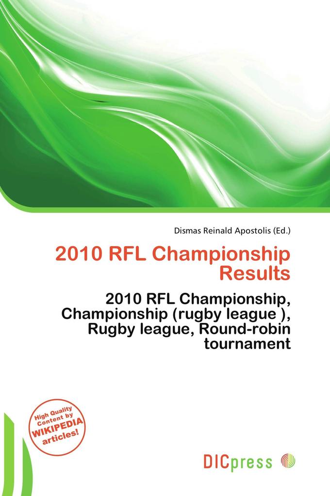 2010 RFL Championship Results