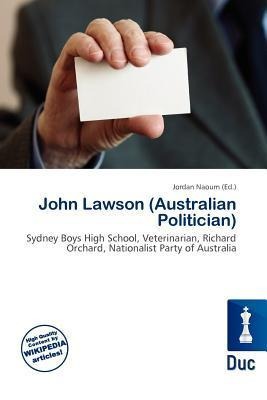 John Lawson (Australian Politician)