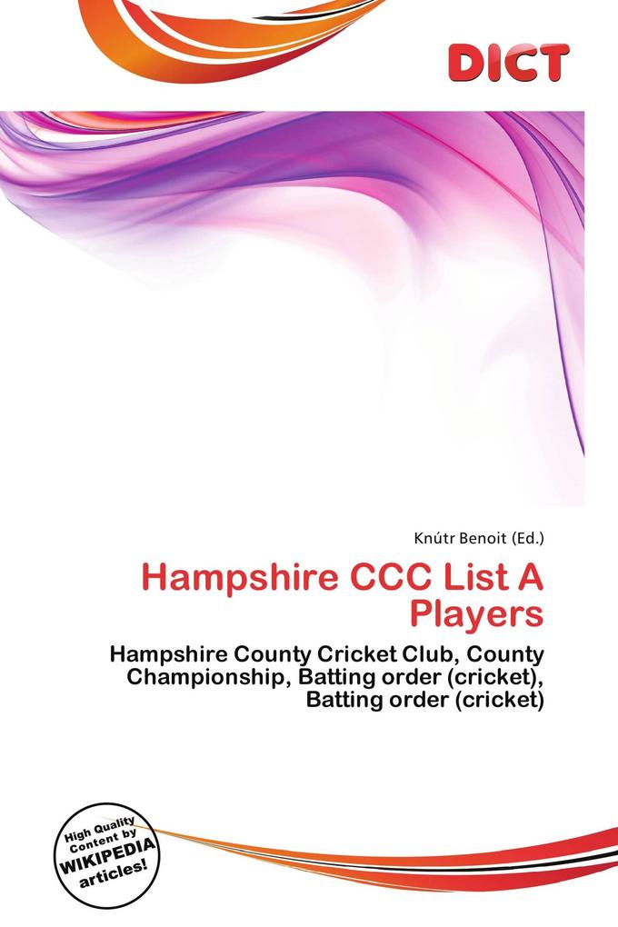Hampshire CCC List A Players