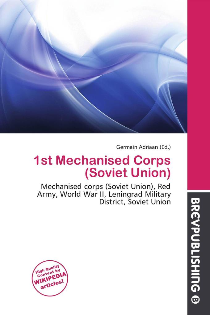 1st Mechanised Corps (Soviet Union)