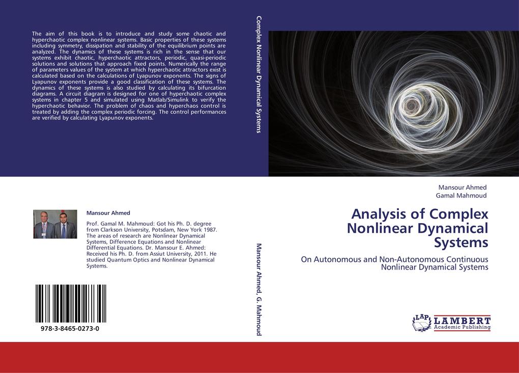 Analysis of Complex Nonlinear Dynamical Systems - Mansour Ahmed/ Gamal Mahmoud