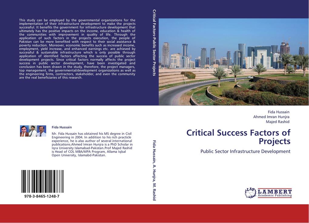 Critical Success Factors of Projects - Fida Hussain/ Ahmed Imran Hunjra/ Majed Rashid