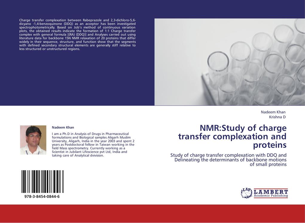 NMR:Study of charge transfer complexation and proteins