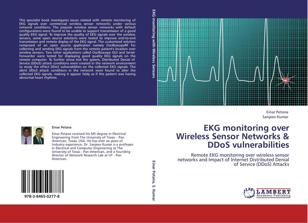 EKG monitoring over Wireless Sensor Networks & DDoS vulnerabilities