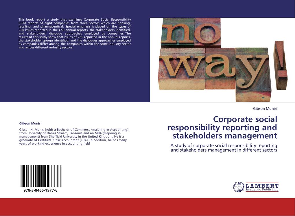 Corporate social responsibility reporting and stakeholders management