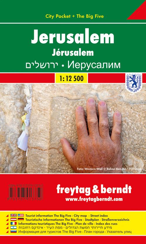 Jerusalem Stadtplan 1:12.500 City Pocket + The Big Five