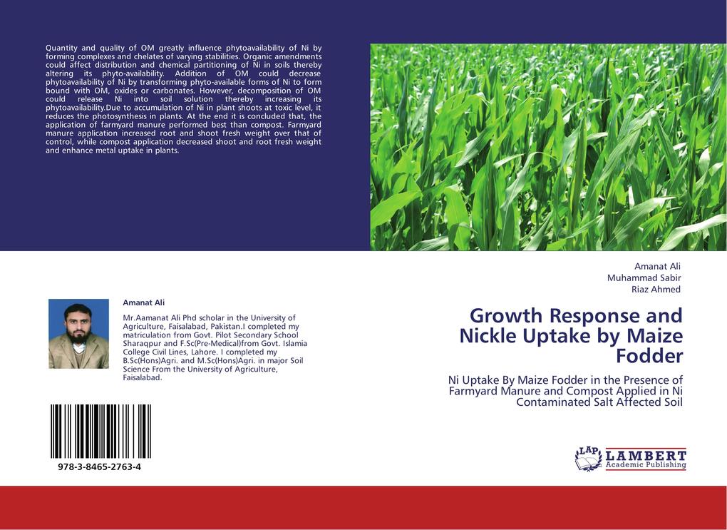 Growth Response and Nickle Uptake by Maize Fodder