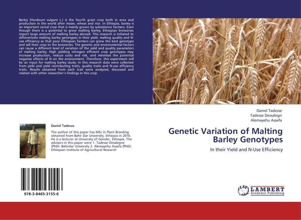 Genetic Variation of Malting Barley Genotypes - Daniel Tadesse/ Tadesse Dessalegn/ Alemayehu Assefa