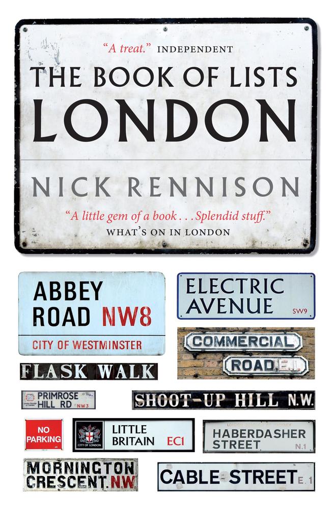 The Book Of Lists London als eBook Download von Nick Rennison - Nick Rennison
