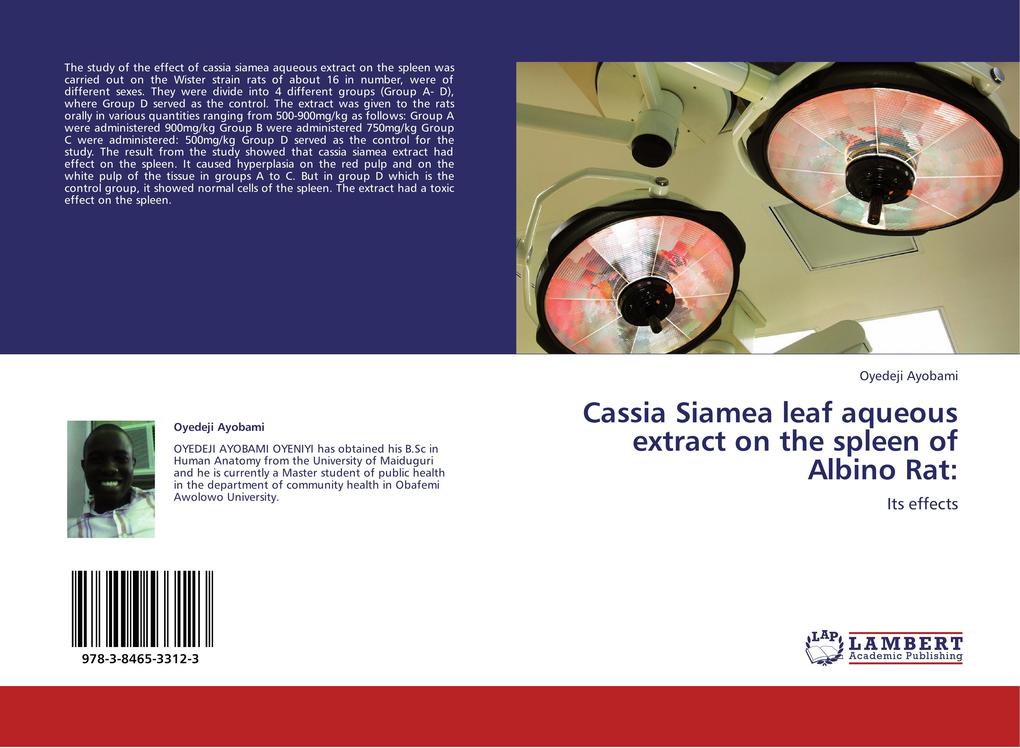 Cassia Siamea leaf aqueous extract on the spleen of Albino Rat: