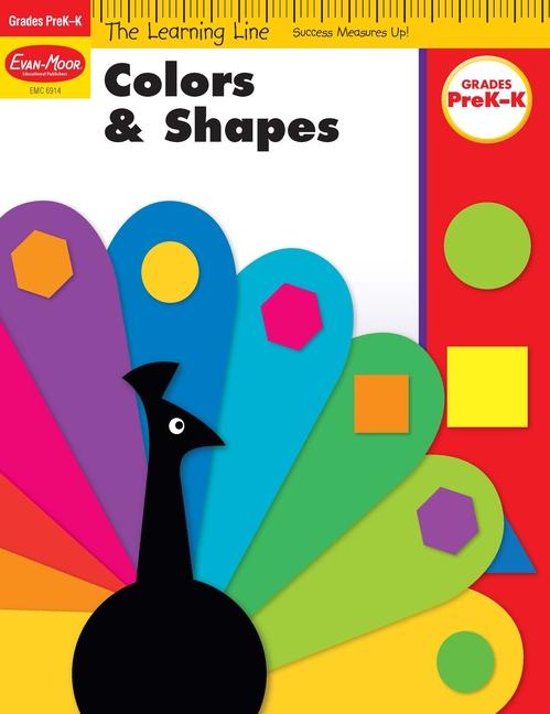 Learning Line: Colors and Shapes Prek - Kindergarten Workbook