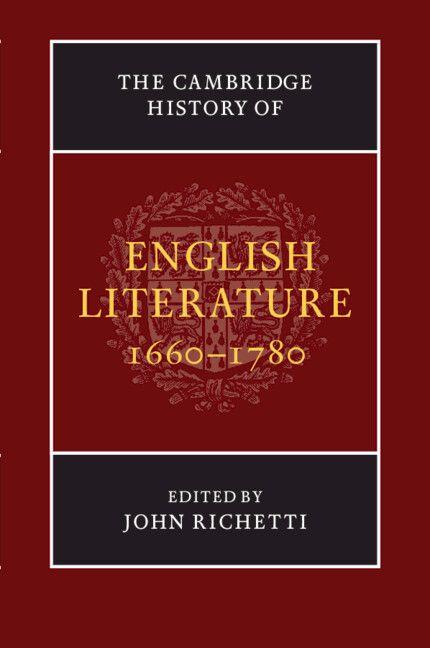 The Cambridge History of English Literature 1660-1780